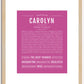 Carolyn | Name Art Print