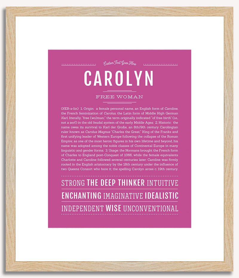 Carolyn | Name Art Print