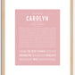 Carolyn | Name Art Print