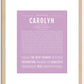 Carolyn | Name Art Print