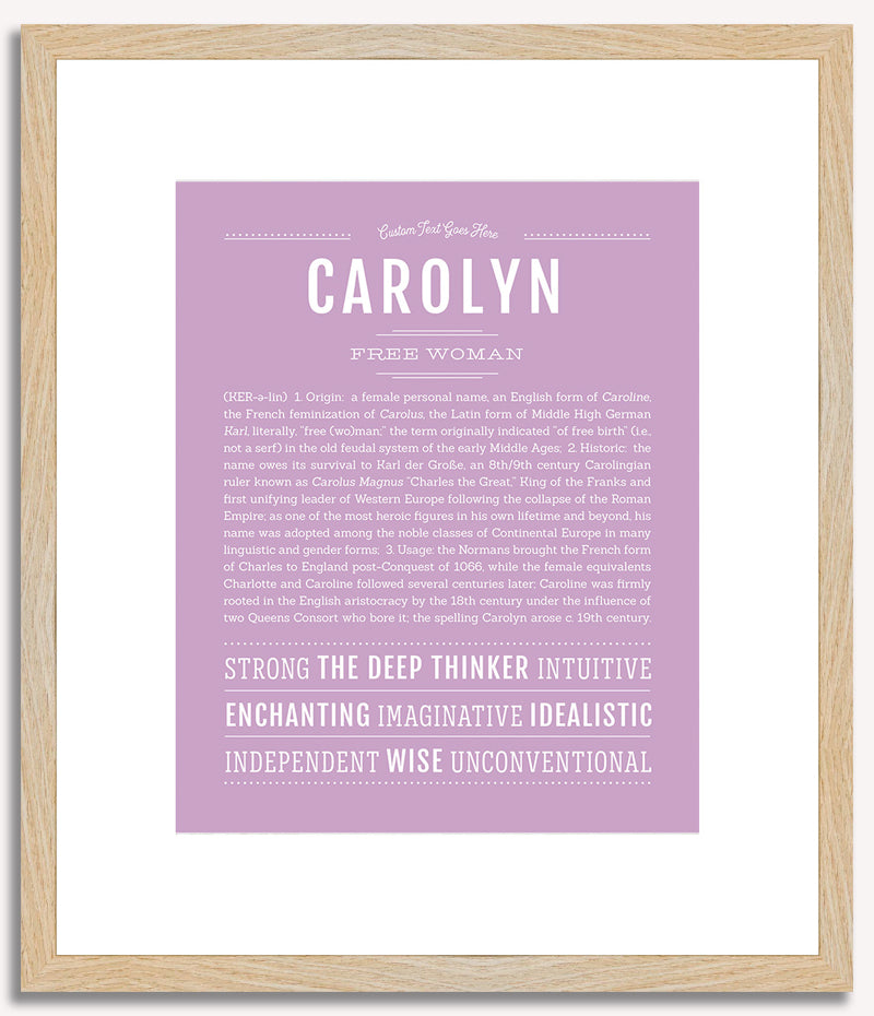 Carolyn | Name Art Print