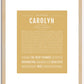 Carolyn | Name Art Print