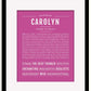 Frame Options | Dark Pink | Black Frame, Matted