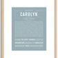 Carolyn | Name Art Print