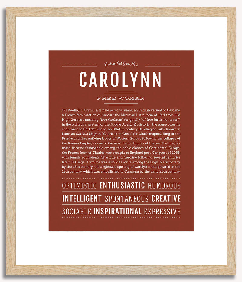 Carolynn | Name Art Print