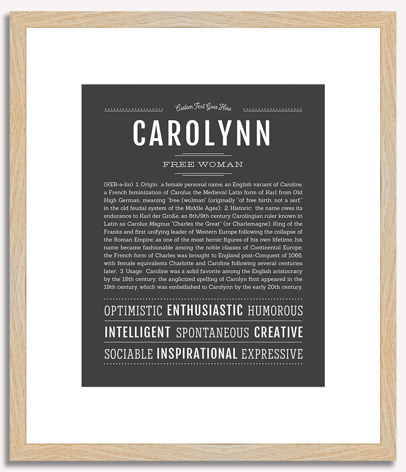 Carolynn | Name Art Print