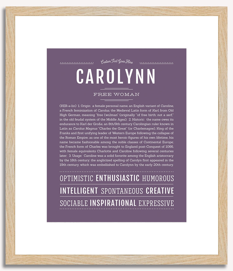 Carolynn | Name Art Print