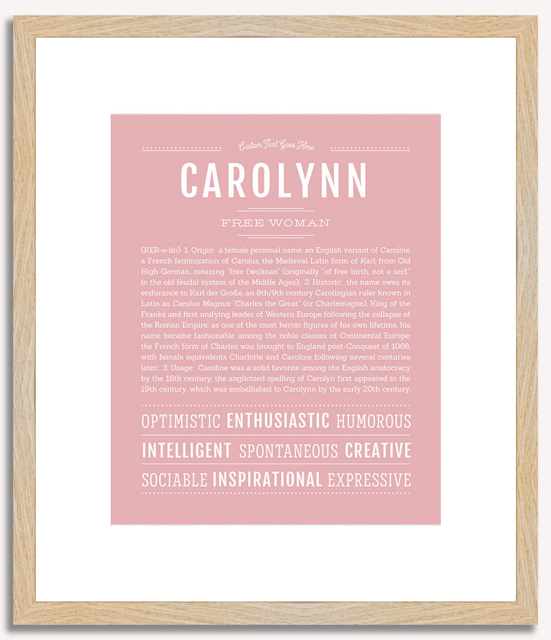 Carolynn | Name Art Print