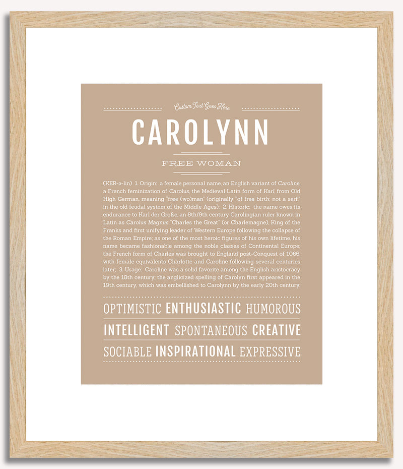 Carolynn | Name Art Print