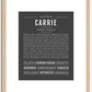 Carrie | Name Art Print