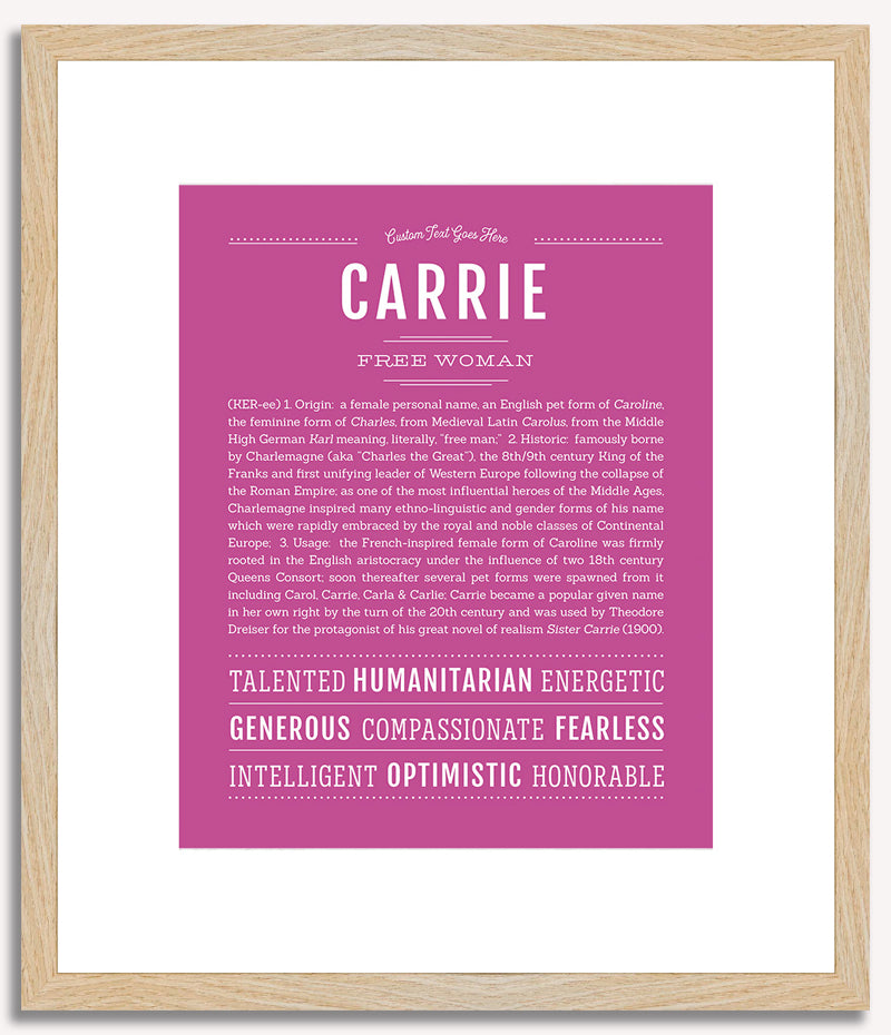 Carrie | Name Art Print