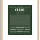 Carrie | Name Art Print