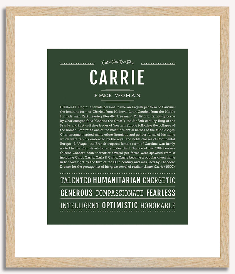 Carrie | Name Art Print