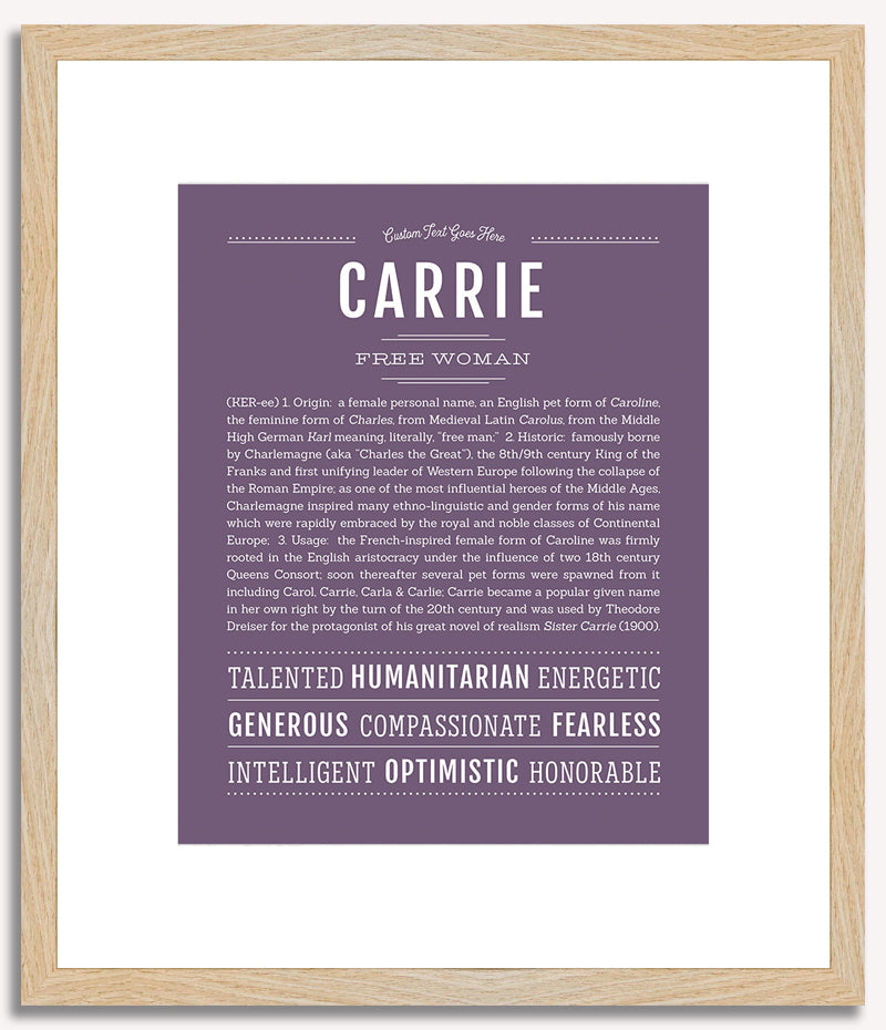 Carrie | Name Art Print