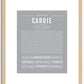 Carrie | Name Art Print