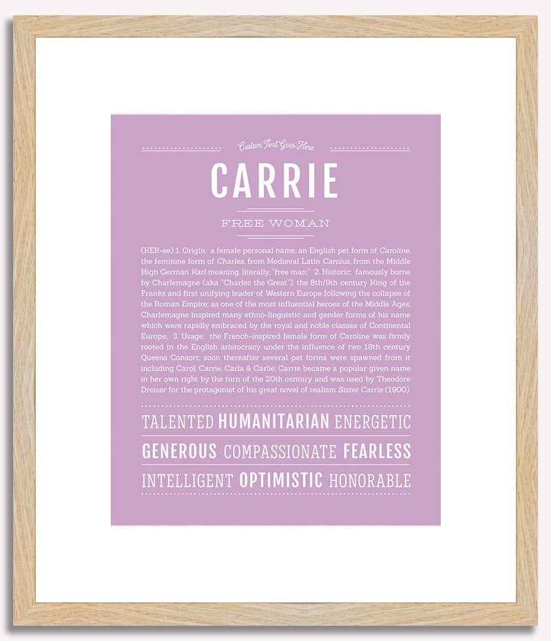 Carrie | Name Art Print