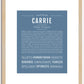 Carrie | Name Art Print