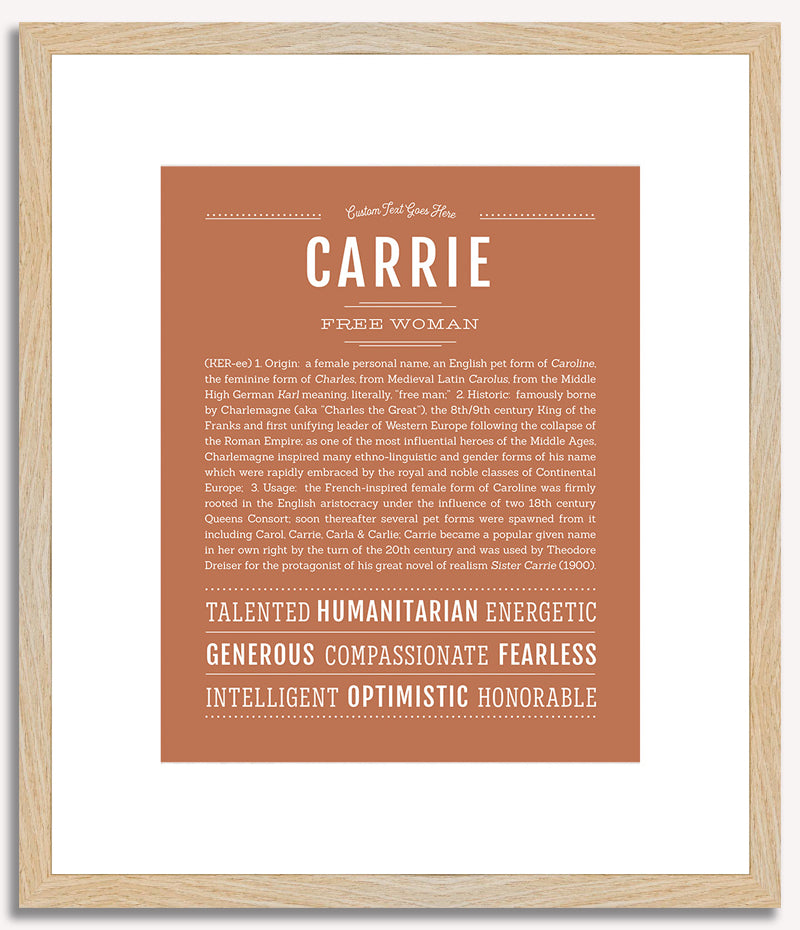 Carrie | Name Art Print