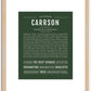 Carrson | Name Art Print