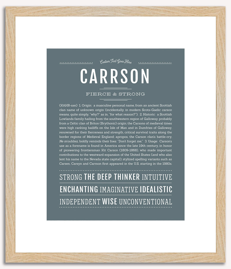 Carrson | Name Art Print