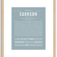 Carrson | Name Art Print