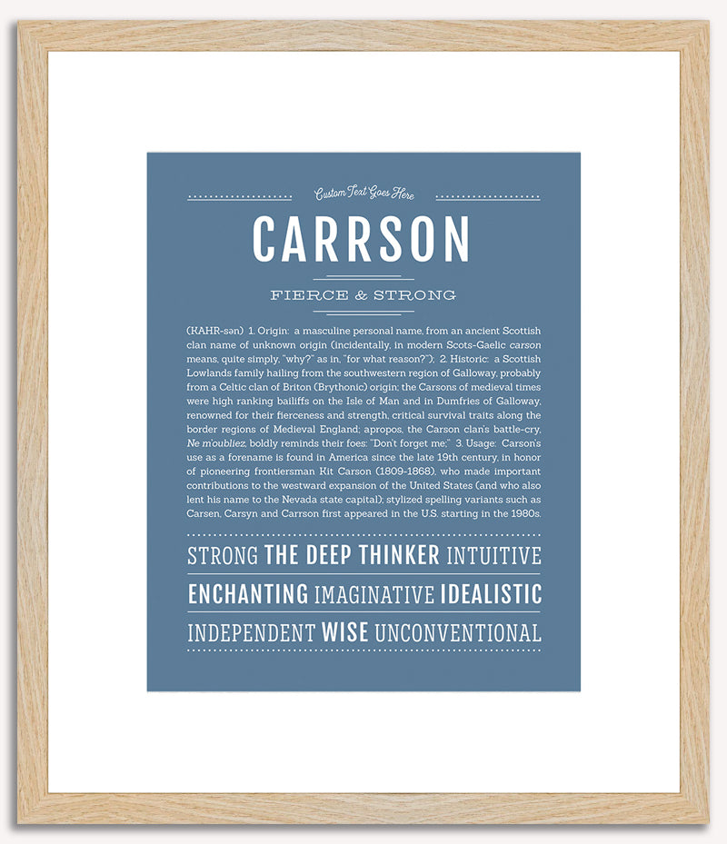 Carrson | Name Art Print