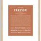 Carrson | Name Art Print