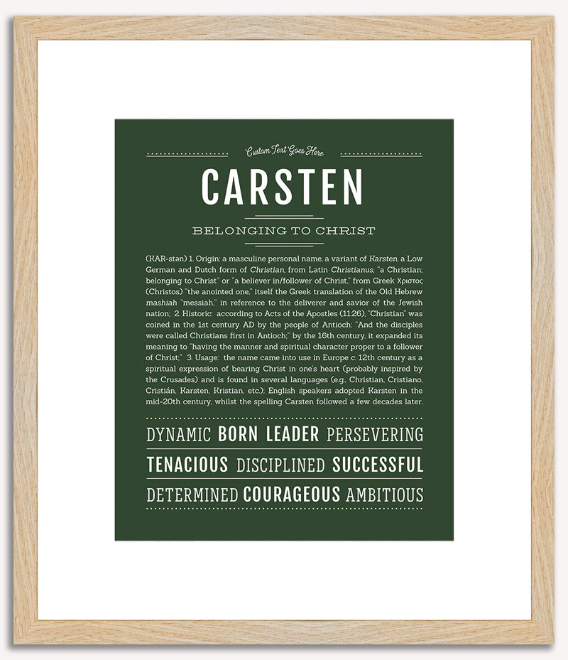 Carsten | Name Art Print