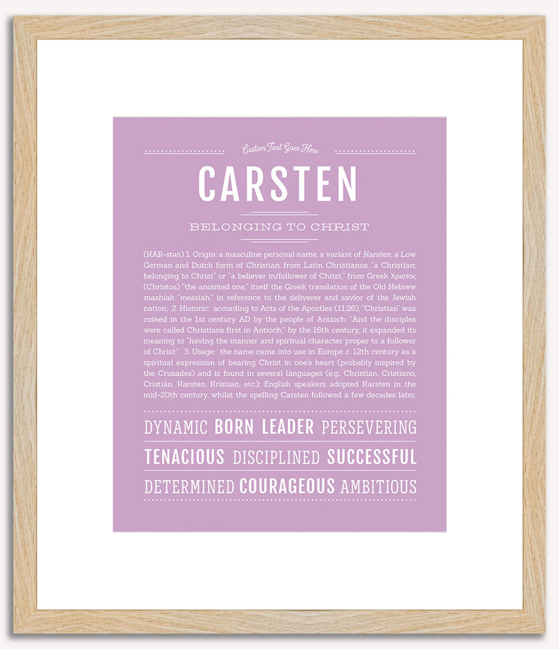 Carsten | Name Art Print