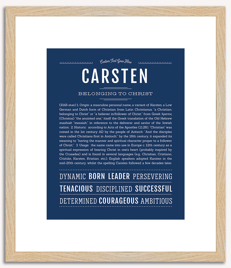 Carsten | Name Art Print