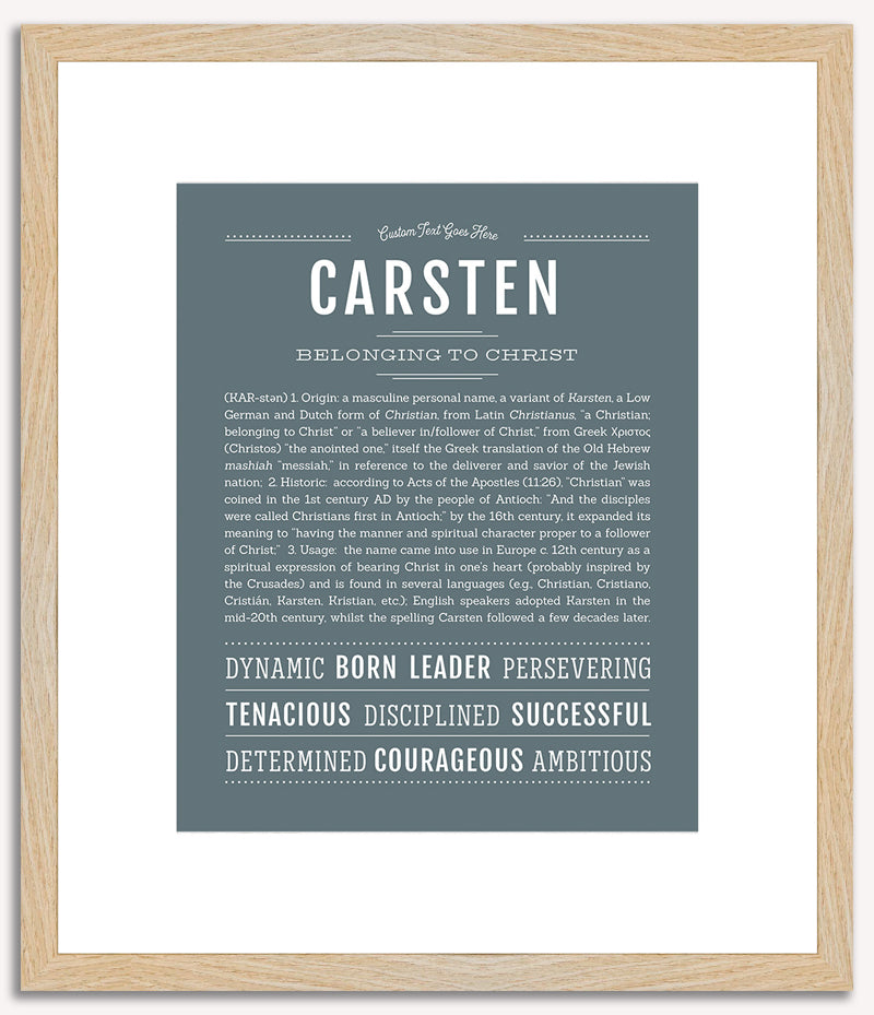 Carsten | Name Art Print