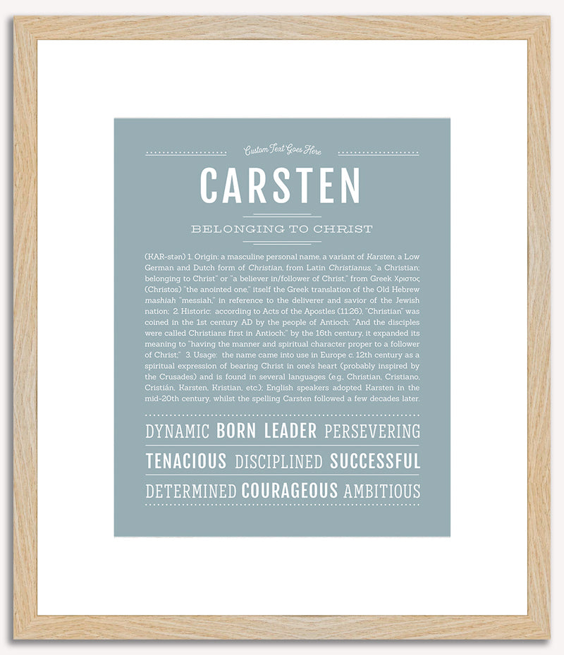 Carsten | Name Art Print