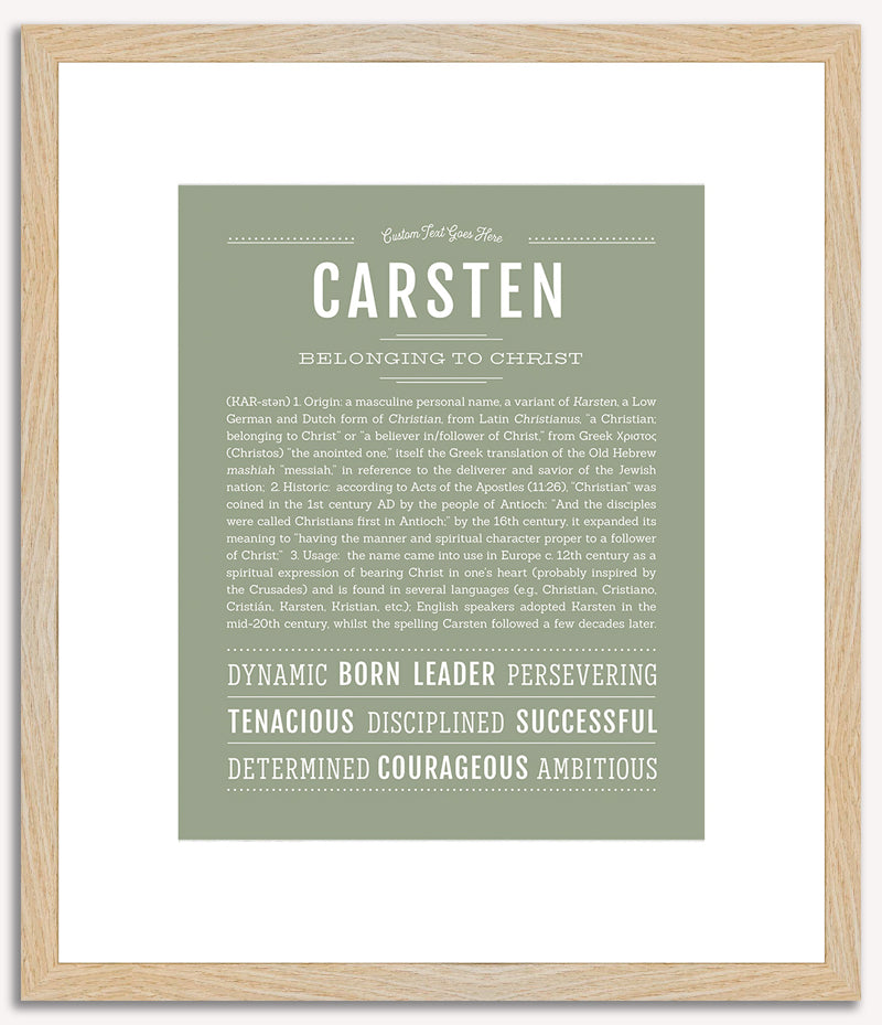 Carsten | Name Art Print