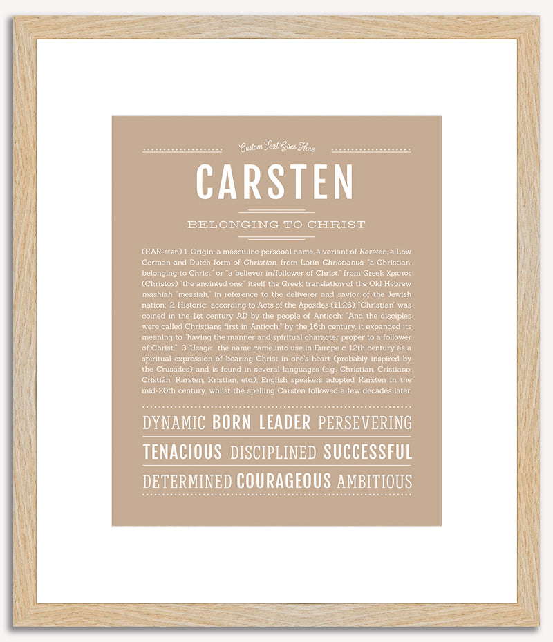 Carsten | Name Art Print