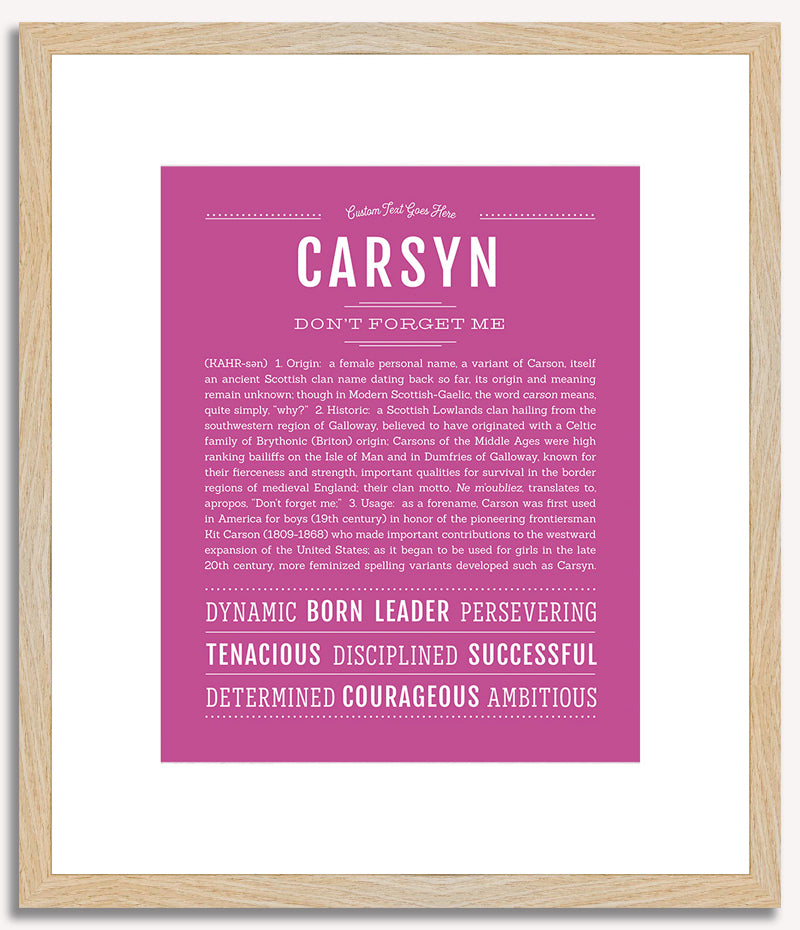 Carsyn | Name Art Print