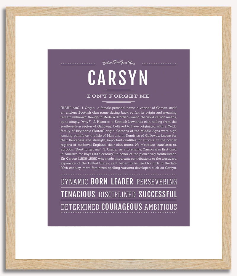 Carsyn | Name Art Print