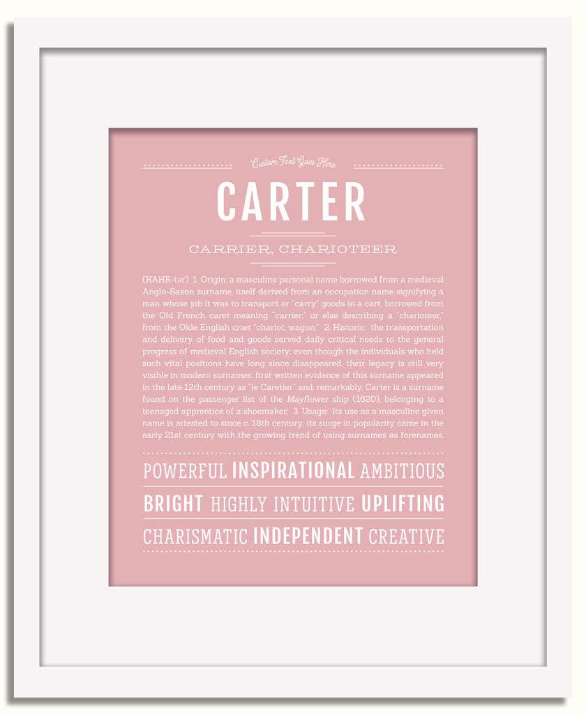 Frame Options | Dusty Rose | White Frame, Matted