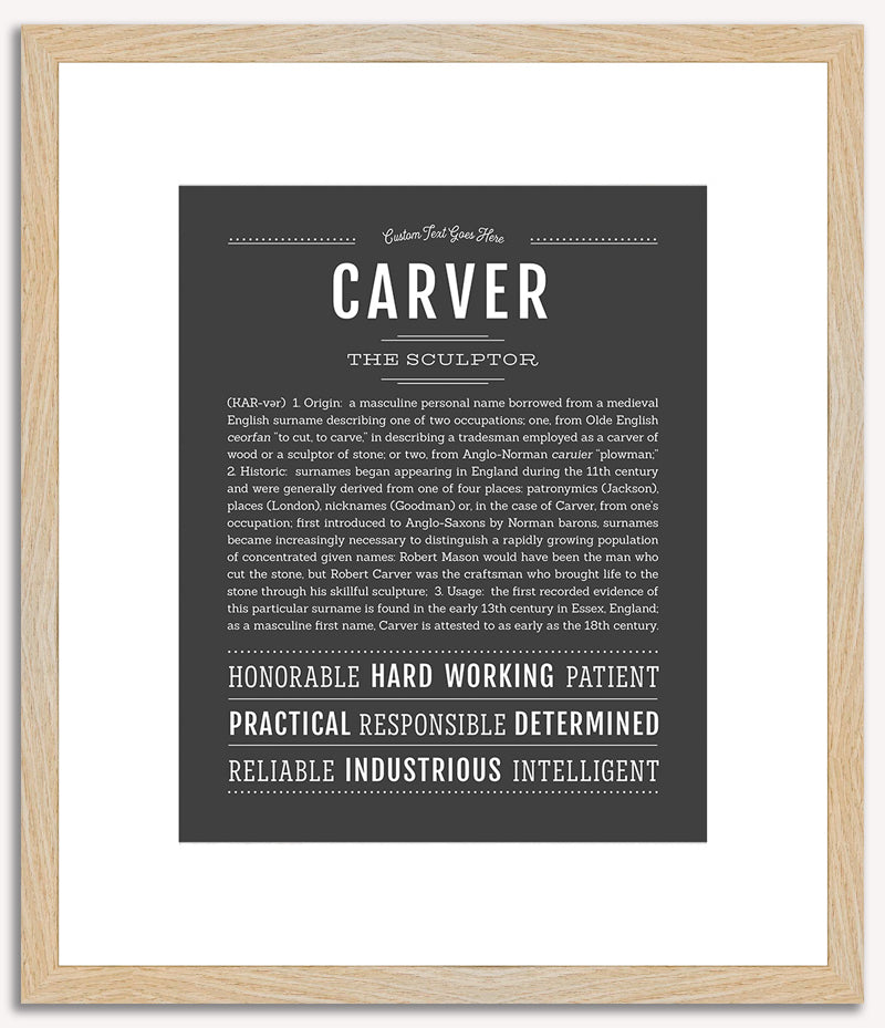 Carver | Name Art Print