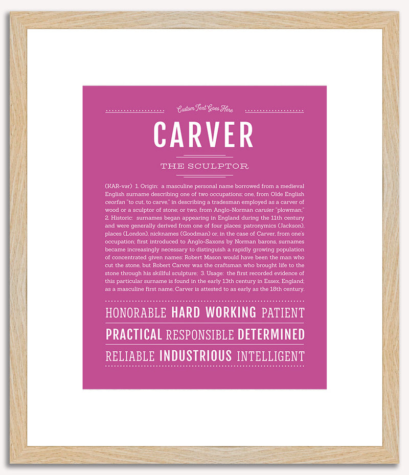 Carver | Name Art Print