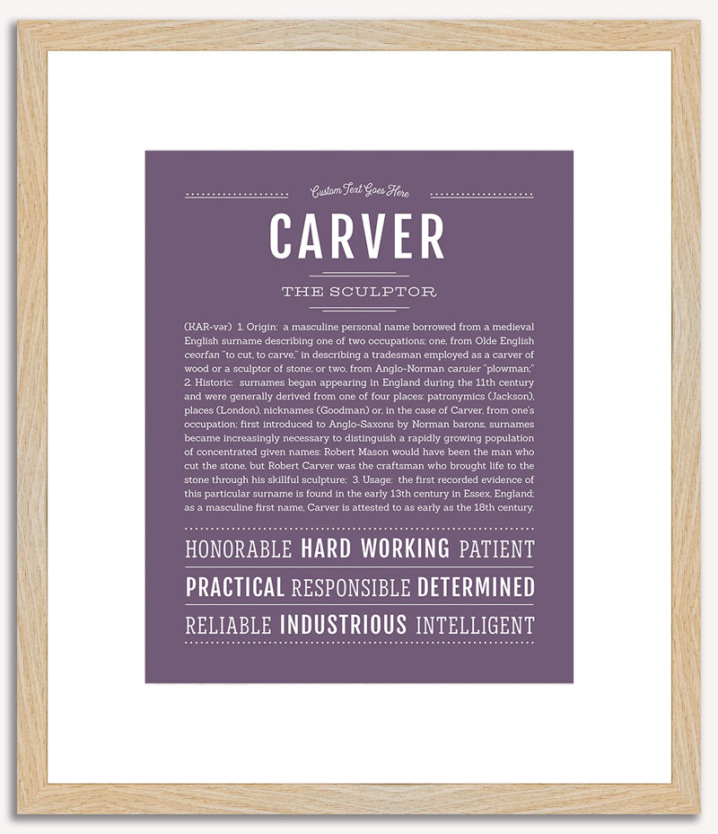 Carver | Name Art Print