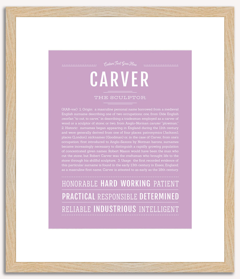 Carver | Name Art Print