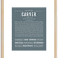 Carver | Name Art Print