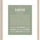 Carver | Name Art Print