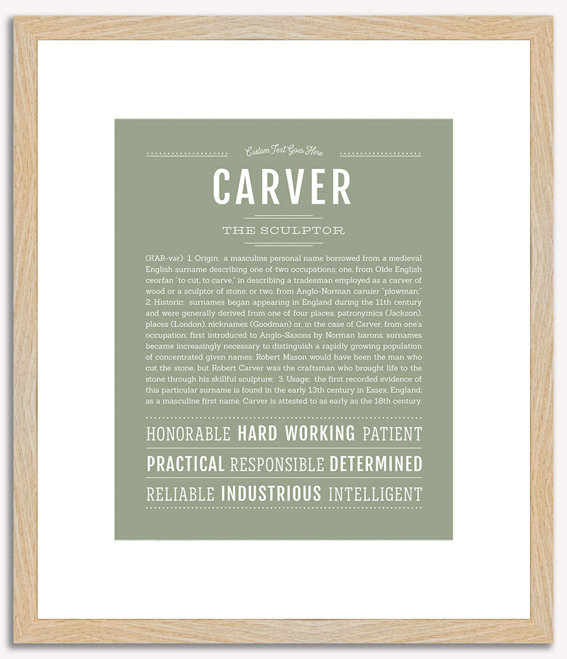 Carver | Name Art Print