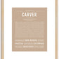 Carver | Name Art Print