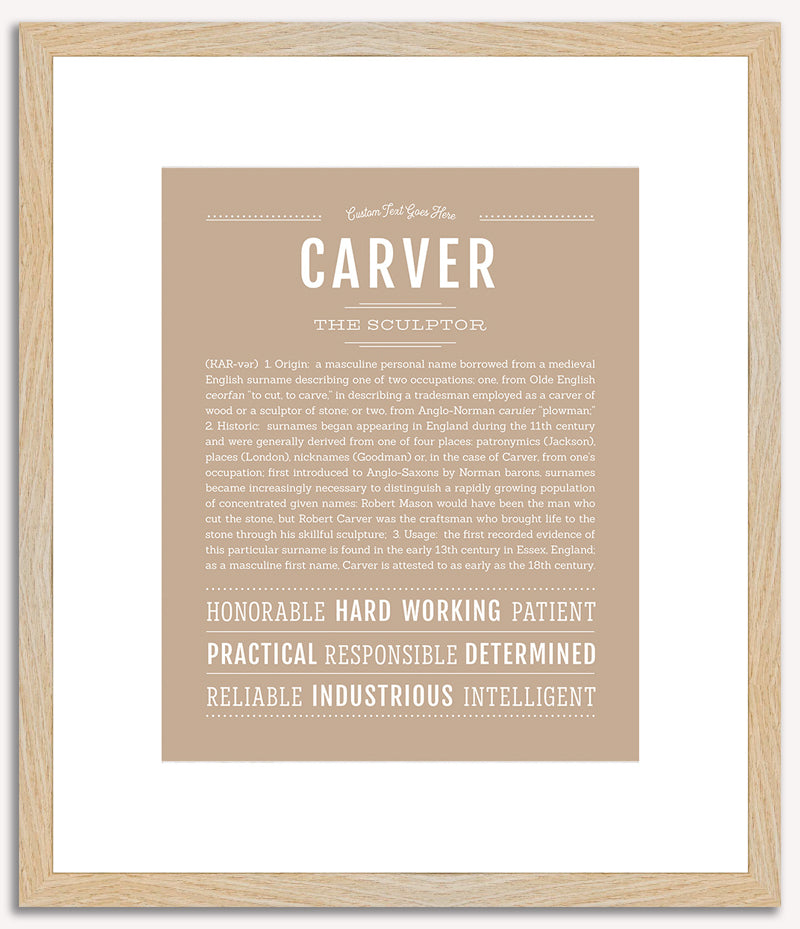 Carver | Name Art Print