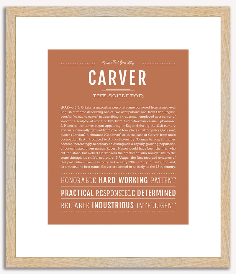 Carver | Name Art Print