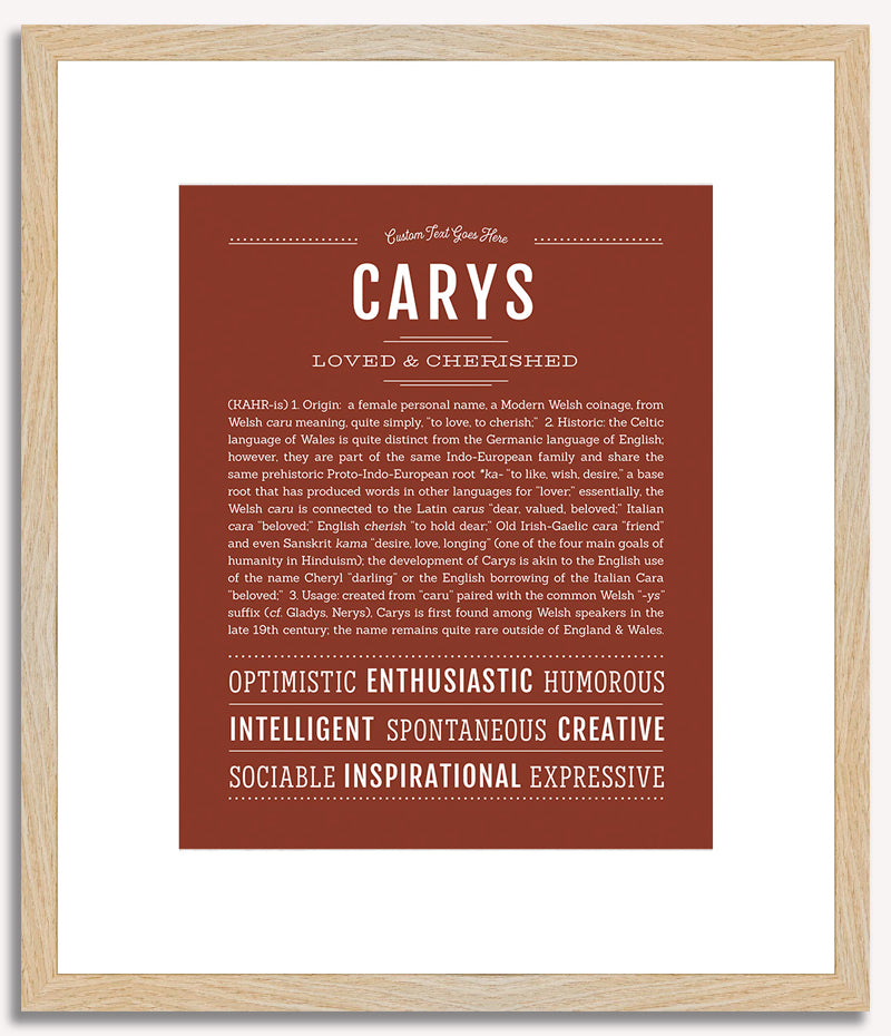 Carys | Name Art Print