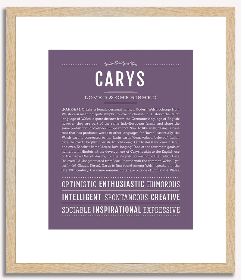 Carys | Name Art Print