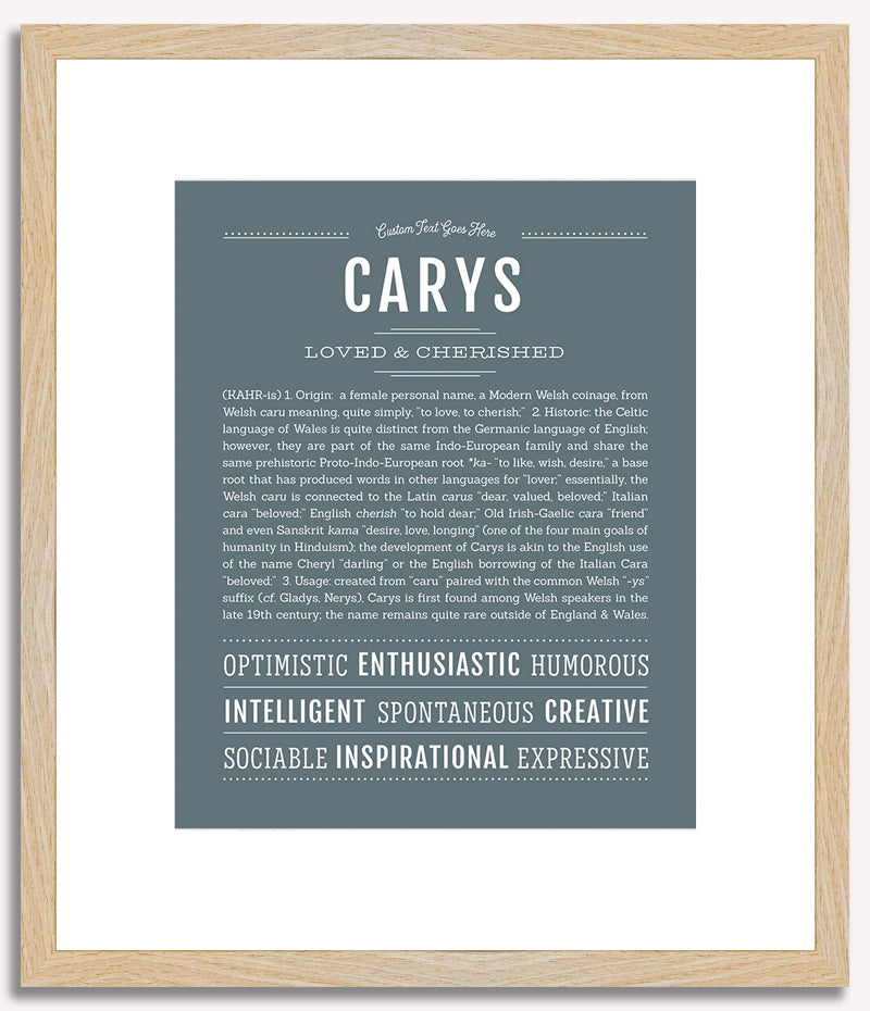 Carys | Name Art Print